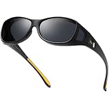 DUCO Wraparound Fitover Glasses Polarized Wear Over Sunglasses for Men Women UV Protection Sun Glass