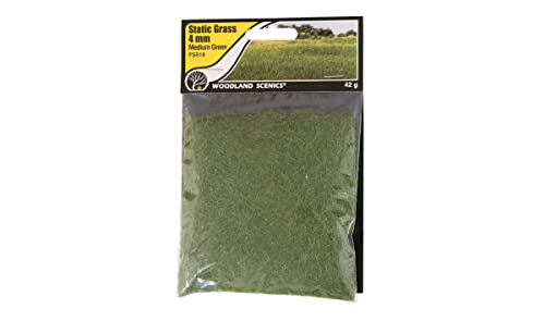 Woodland Scenics Static Grass 4mm-Medium Green -FS618