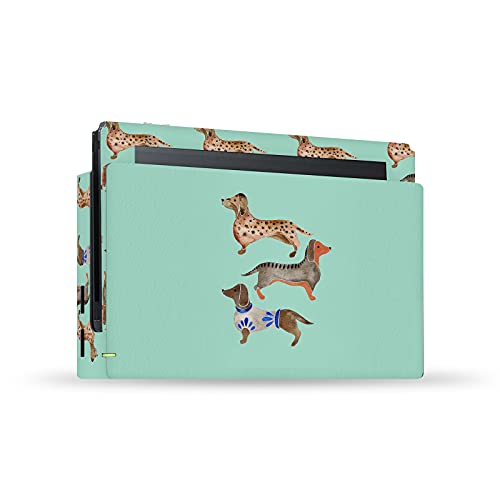 Autocollant vinyle Dachshunds Nintendo Switch skin console et dock Cat Coquillette