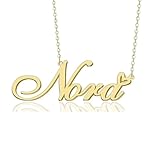 GR859C Nora Name Necklace Gold...