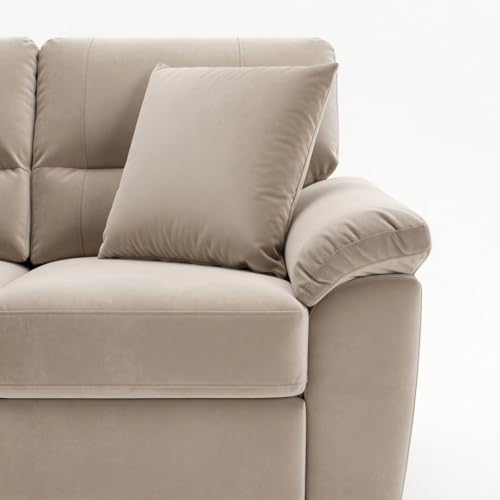 Image of Anderson 2 Seater Sofa for Living Room | Loveseat Sofa | Premium Fabric Sofa for Home Office | Fabric Sofa Set (Beige Fabric, 2 Seater)