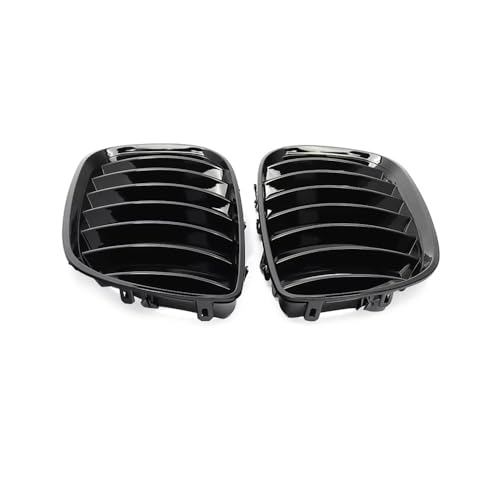 Parrillas delanteras para X5 E53 2004 2005 2006 parachoques negro brillante 6