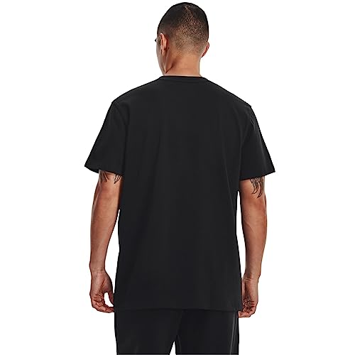 Under Armour Heavyweight mit aufgesticktem Logo T-Shirt schwarz, L Herren – Ansicht 3