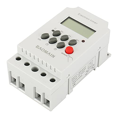 Baomain Timer Switch Kg316T-Ii 220V Din-Rail Lcd Micro-Computer Electric Power Time Controller With Clock #TOP2