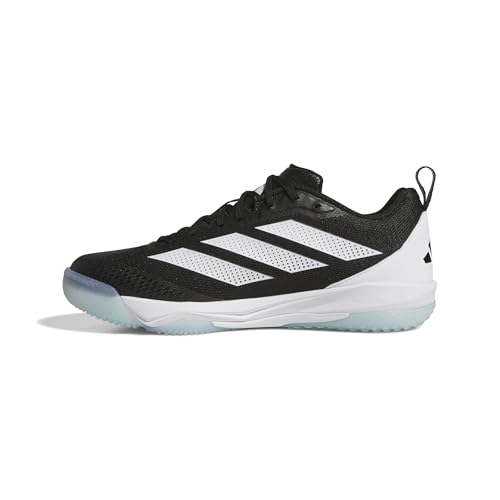 Adidas Men's Adizero Impact 2.0 Turf Baseball, Black/White/White, 10