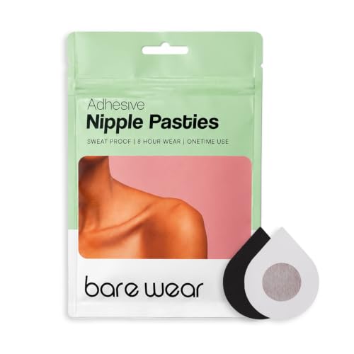 Image of bare wear Nipple Pasties Waterproof & Sweat-Proof |Safe to Use Directly on Skin