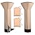 Vailge Patio Heater Covers with Zipper and Storage Bag,Heavy Duty 600D Oxford Waterproof Outdoor Heater Cover Wind Resistant Dustproof UV Resistant,Beige&Brown,89'' Height x 33" Dome x 19" Base,2 Pack