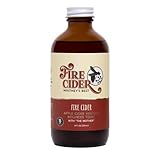 Fire Cider Tonic – 8 oz Organic Apple Cider Vinegar with The Mother Herbal Infusion – Immune & Digestive Support – with Turmeric, Ginger, Garlic & Raw Honey – All-Natural Herbal Wellness Shot