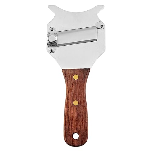 Kasmole trufas | Rebanador trufas Acero Inoxidable Chocolate Ajustable Cortaquesos con Mango Madera - para Trufa, Champiñón, Verdura, Chocolate, Queso, Ajo