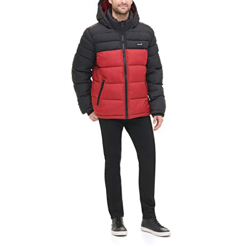Levi's Men's Mid-Length Quilted Performance Hoody Puffer Jacket4