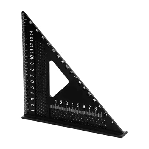 Règle de charpentier en métal avec graduation 45/90 degrés pour tracés de haute précision