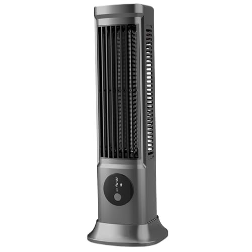Ventiladores De Mini Torre Ventilador Oscilando Tranquilo 3 Velocidades Ventilador De Enfriamiento Para Una HabitacióN 90 ° Horizontal/Ventilador De Piso Vertical Ventilador Usb Sin Ventilador Gray