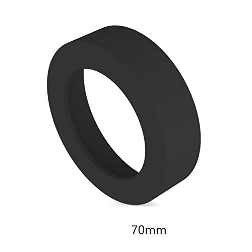 Gteller 4 PCS Eco-Friendly Non-Slip Silicone Coaster for 20oz, 30 oz Tumbler (Black 70mm)