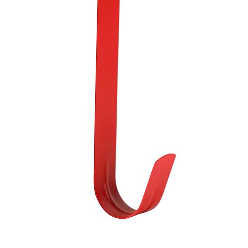 Image of Slim Over The Door Wreath Hanger for Front Door, 15 inch Red 1 Pack