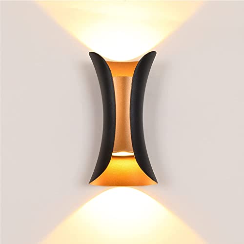 Image of Gesto 10W Waterproof Led Wall Light for Home Decoration - Up Down 2-Way LED Wall Lamp | IP65 Outdoor Fancy Wall Lights for Balcony,Gate,Elevation,Garden,Patio | Decorative Wall Mount Light -Pack of 1