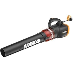 1 of WORX 12 Amp Electric Leaf Blower, Turbine Blower for Lawn Care with 600 CFM & 2 Speed Control, Corded, WG520