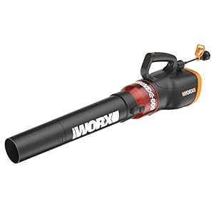 WORX 12 Amp Turbine Electric Leaf Blower for Daily Leaf Removal, WG520