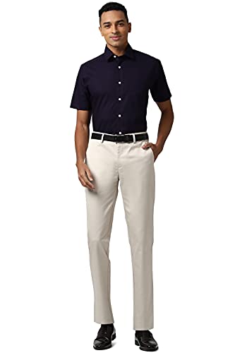 Image of Peter England Men's Cotton Solid Regular Fit Shirt