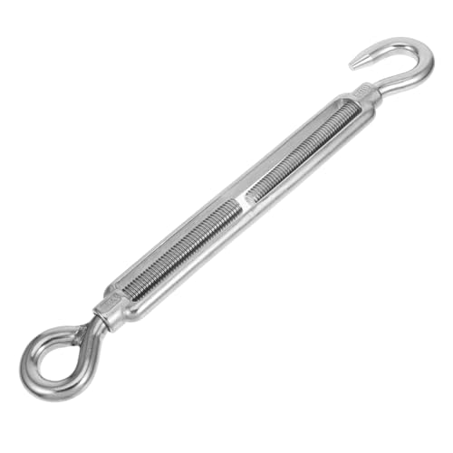 Tensor para cables de acero inoxidable con cuerpo abierto, tornillo de aparejo para tensión en cables y cuerdas, diseño fácil de usar para instalación de vela de sombra, conector de alta resistencia miniatura 1