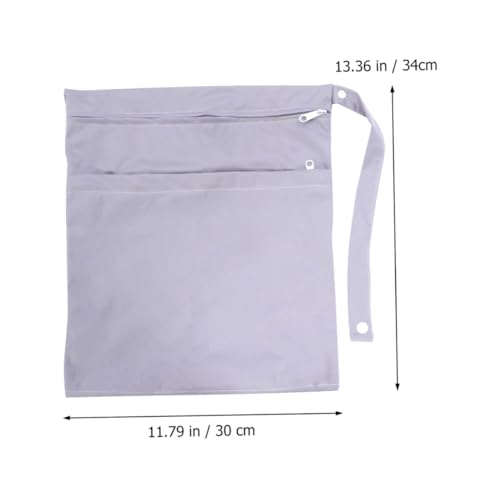 Bolsa organizadora para pañales unisex color gris miniatura 2