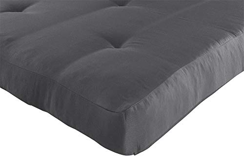 Dhp Carson 6 Inch Thermobonded High Density Polyester Fill Futon Mattress, Grey #TOP2