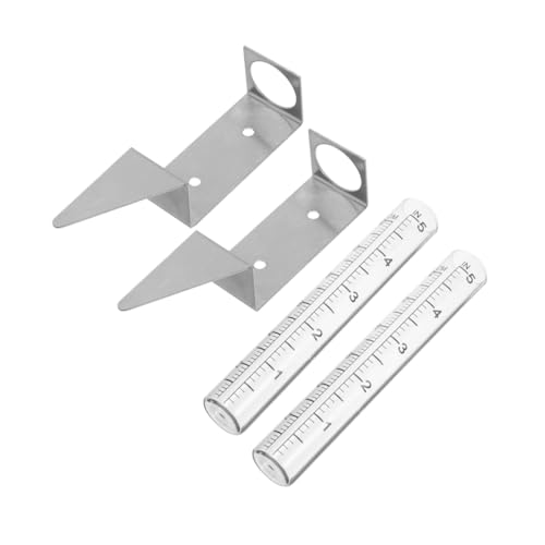 HANABASS Rain Gauge Outdoor Rain Gauge Bracket with Precision Measurement Stainless Steel Mounting Rack for Garden Yard