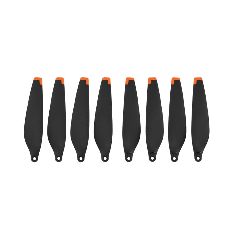 CELLONIC 8x Replacement for DJI Mini 3 Pro Propellers - Stealth Low Noise Reducing Drone Rotor Blades Prop Wing Spares Accessories Set + Screws & Screwdriver - Black/Orange