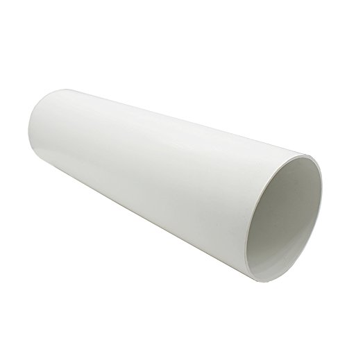 Kair Plastic Ducting Pipe 100mm - 350mm Short Length - Rigid Straight Duct Channel