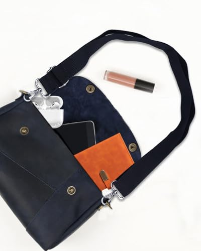Image of eZAKKA Purse Straps Replacement Crossbody, Wide Purse Strap Crossbody Shoulder Straps Adjustable for Canvas Bag Crossbody Handbag, 3 Colors