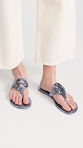 Tory Burch Women's Miller Sandals, Laguna Blue, 6 Medium US | Image 2