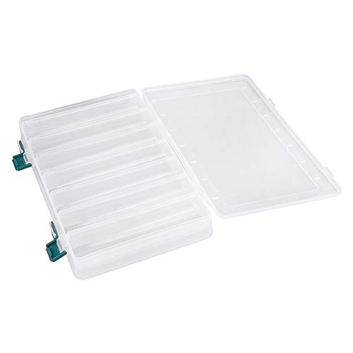 Durable Plastic Lure Storage Box 10/14 Slots Lightweight Accessory for Fishing Enthusiasts (14 squares)