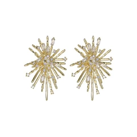 YDSLZQ Ornaments Stylish Earrings Firework Crystal Stud Earrings Cover