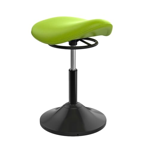 Image of Saddle Stool,Lift Wobble Stool Standing Chair with 360 Swivel, Tilting Balance Chair with Height for Active Learning Sitting(Green)