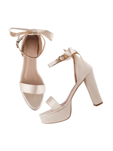 Image of SilverArrow womens Knotco Fashion Sandals|Block Heel Sandals With AnkLe Buckle Strap|Fusion Wear