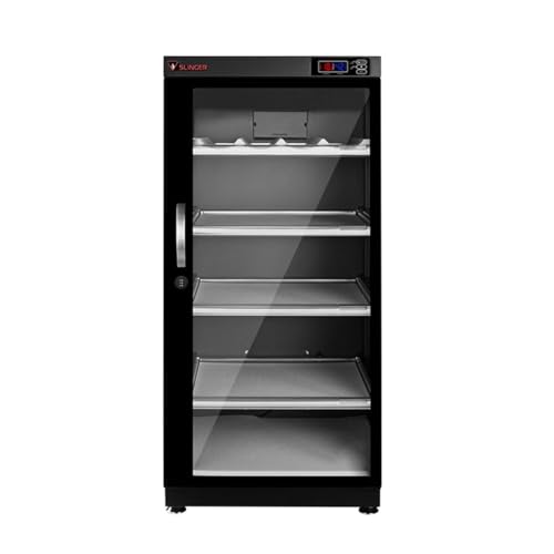 SLINGER 125L Dehumidifying Dry Cabinet Box, Digital Control Noiseless and Energy Saving, 5 Layers...