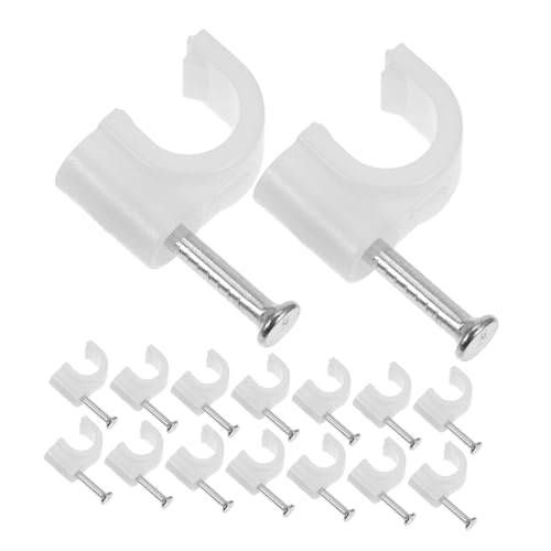 Homoyoyo Boucle De Fixation De Ligne Polyvalente Clips De Câble Agrafeuse De Câble Clips De Rallonge Clips De Cordon Mural Clips Darrache-clou