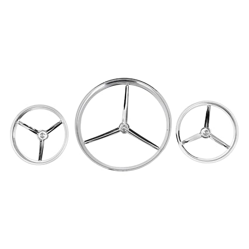 XMMT Chrome Tri Bar Bullet Spike Style 7" Headlamp Trim Ring Cover& 4-1/2" 4.5" Auxiliary Spotlamp Fog Light Trim For Harley Touring Road King Street Glide Electra Glide Tri Glide