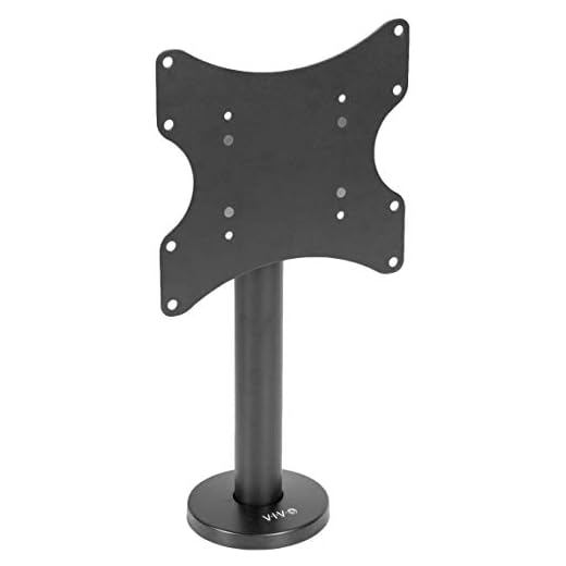 VIVO Swivel Bolt-Down TV Stand for 23 to 43 inch Screens, Desktop VESA Mount, Sturdy Tabletop TV Display STAND-TV00M2