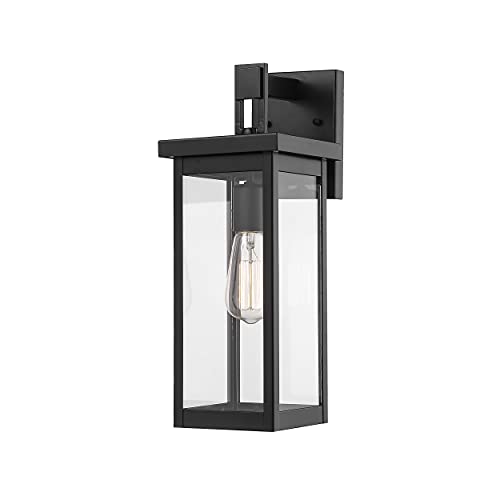 Millennium 2601-PBK Transitional One Light Outdoor Wall Bracket Finish, Powder Coat Black