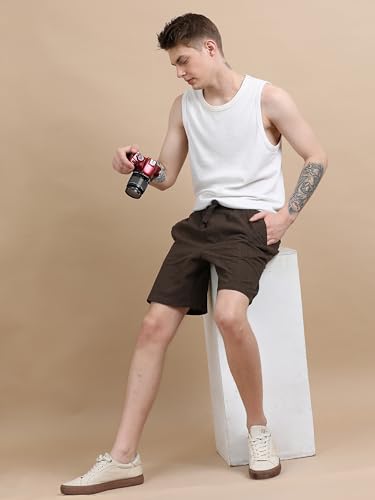 Image of StitchX Men's Airport Look Textured Seersucker Cotton Resort Shorts