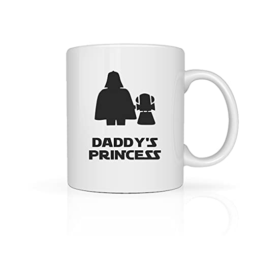 La Mejor Lista de tazas dia del padre que puedes comprar esta semana. 39 Rapoza Collective - Taza DADDY'S PRINCESS, Taza para Café o Té 11oz (330ml), El Regalo perfecto para Papá