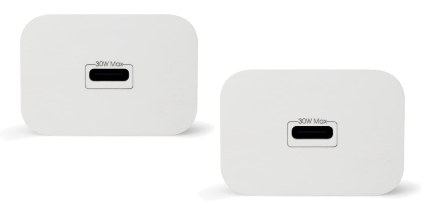 Caricabatterie rapido USB-C da 30 W e cavo compatibile con prodotti Google, telefoni Google Pixel, tablet e altri dispositivi USB-C (confezione da 2, 1,8 m)