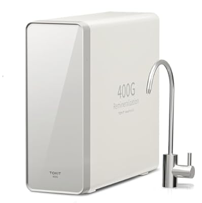 TOKIT U1 Reverse Osmosis Water Filter, 400 GPD High Flow Under Sink Water Purifier,Tankless Mineral RO Filtration with Faucet, NSF/ANSI 58, 2:1 Pure to Drain, Reduce TDS