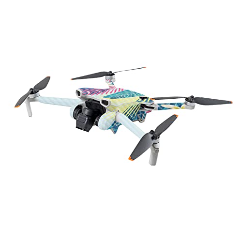 Image of MightySkins Carbon Fiber Skin Compatible with DJI Mini 3 - Summer Vibes | Protective, Durable Textured Carbon Fiber Finish | Easy to Apply | Made in The USA