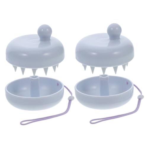 FOMIYES Silicone Scalp Massaging Brush Set Gentle Head Massager for Haircare Detachable Design Hanging Strap