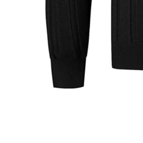 Mens Mock Neck Knitted Pullover Slim Fit Long Sleeve Casual Knits Sweaters Classic Solid Color Male Knit Sweater4