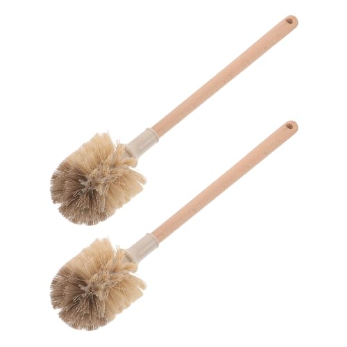 Happyyami 2個 徹底的にお掃除できる トイレブラシ 便器クリーナーブラシ トイレクリーニングツール ディープクリーニングブラ