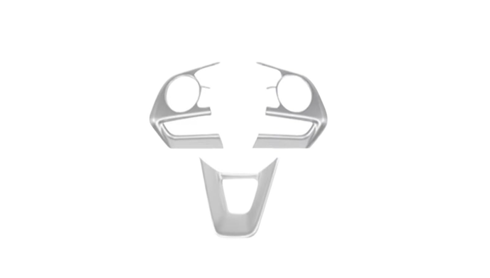 Car Interior Moulding Trim for Toyota for RAV4 XA50 for Corolla E210 for Hybrid 2019 2020 2021 2022 2023 2024 Car Steering Wheel Button Trim Cover Sticker(Silver)