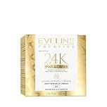 Eveline Cosmetics Prestige 24K Luxury Intensive Firming Anti-Wrinkle Day Cream with Precious Active Ingredients - Caviar, 24K Gold, Snail Mucin, Orchid Extract & Retinol - 50 ML