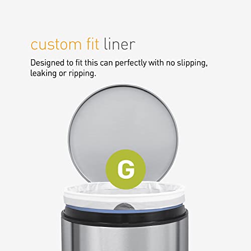 Image of simplehuman Code G Custom Fit Drawstring Trash Bags, 240 Count, 30 Liter / 8 Gallon, White